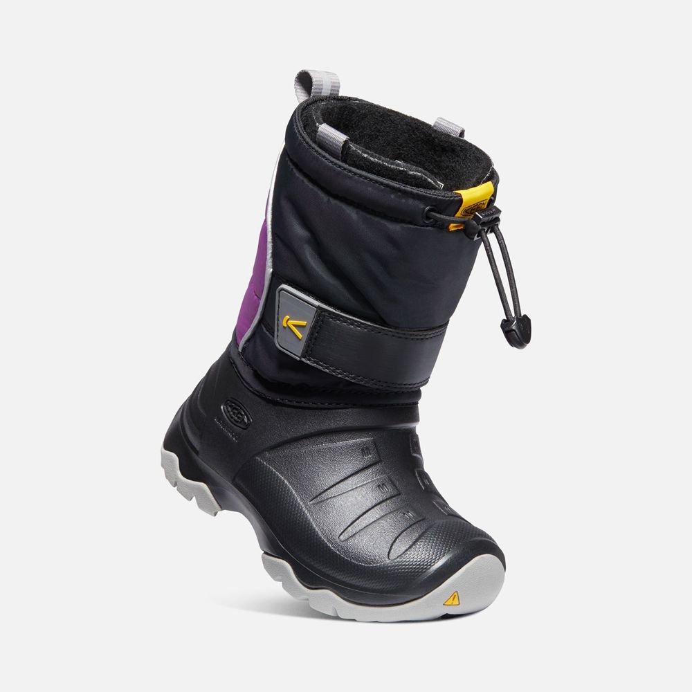 Botas de Montaña Keen Mexico Negros/Morados - Niños Lumi Ii Waterproof - QC0621583